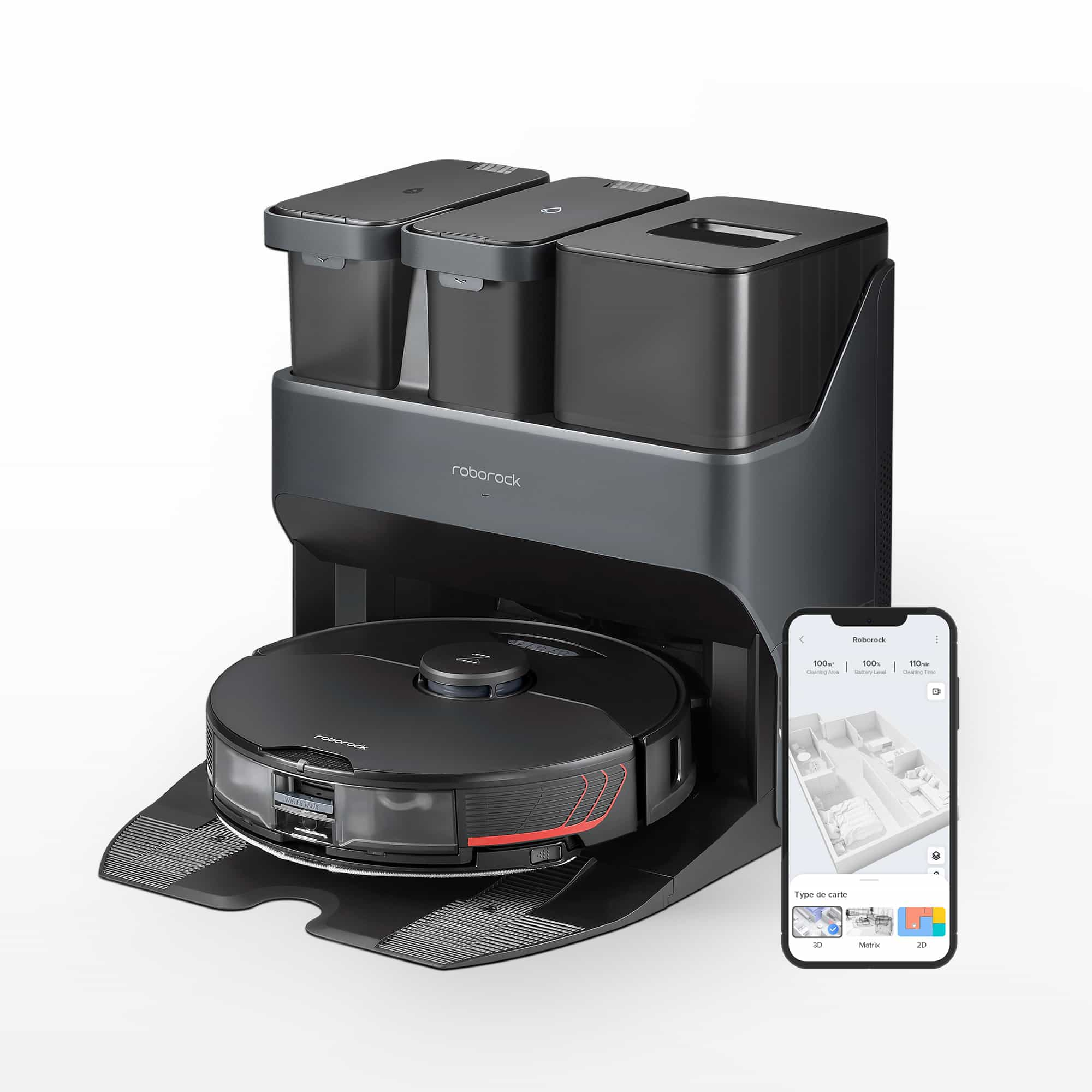 Roborock S7 MaxV Ultra Robot Vacuum with Empty Wash Fill Dock